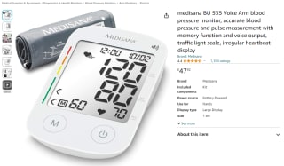 Win Amazon's Medisana BU 535 voice arm blood pressure monitor as low as £19.99