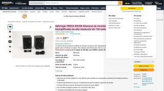 Behringer MEDIA 40USB Altavoces por 59,99€