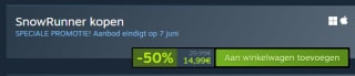SnowRunner voor €14,99 via Steam