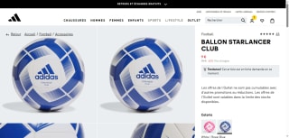 Ballon STARLANCER club taille 3 , 4 ou 5 à 9€