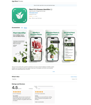 Grow: Identificador de plantas Gratis para Apple