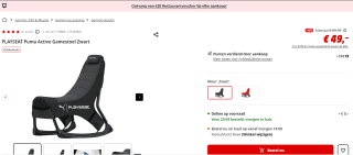 Playseat Puma Active Gaming Seat voor €49 bij Media Markt