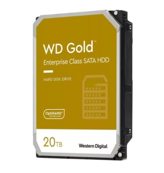 WD Gold, 20TB (WD201KRYZ) voor €378 bij Truebase