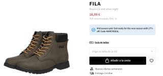 Botas Fila MAVERICK MID por 18.99€