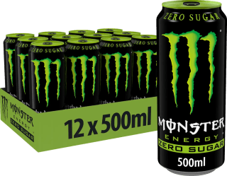 Monster Energy Original Zero (12 x 500 ml) voor €16,95