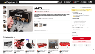 Llavero diseño amplificador Marshall por 11,59€
