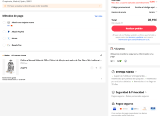 Cafetera Moka de 960ml R2-D2 por solo 28,19€