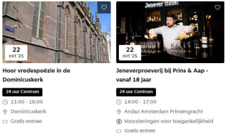 Veel gratis dingen doen in Amsterdam centrum op 22 maart