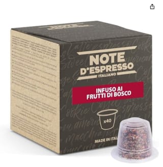 Note d'Espresso - Frutas del Bosque - 40 Cápsulas de Tisana Compatibles con Cafeteras NESPRESSO* por 3.8€