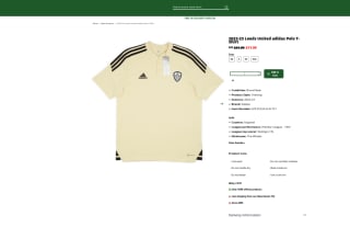 Camiseta polo Adidas del Leeds United 2022-23 a tan solo 12,59€