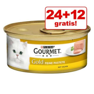 36 x 85 g Gourmet Gold Kattenvoer voor €11,53 dmv code bij Zooplus