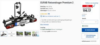 EUFAB fietsendrager Premium 2