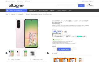 Samsung Galaxy A56 A566 5G Dual Sim 8GB 128GB rosa por 289,26€