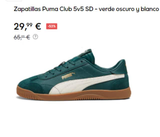 Zapatillas de Hombre Puma Club 5v5 SD por 29.99€