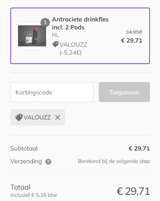 Air Up kortingscode voor 15% korting op drinkflessen