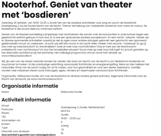 Gratis activiteiten tijdens Nacht van de Nacht op 26 oktober