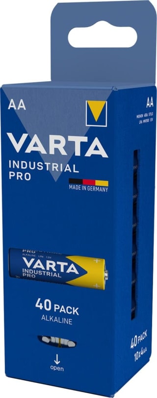 VARTA Pilas AA, paquete de 40 alcalinas por 9,10€