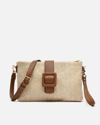 Bolso bandolera pequeño de efecto con asa de mano por 10€