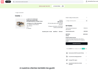 Cama con cama nido compartimentos y somier Yann por solo 467,2€