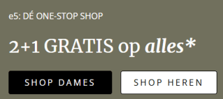 2+1 gratis op alles bij E5