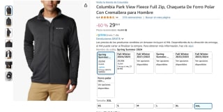 Columbia Polar con cremallera Park View por 29,95€