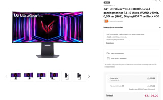 34'' UltraGear OLED 800R curved gamingmonitor voor €1079,10 bij LG met code