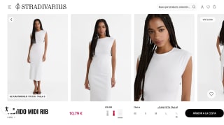 Vestido midi Stradivarius por 10,79€