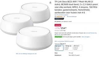 TP-Link Deco BE25 WiFi 7 Mesh WLAN (3 stuks) voor €254,80 bij Amazon