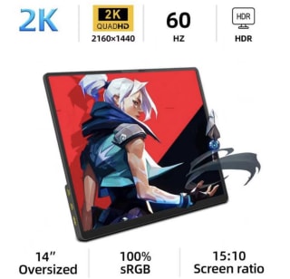 Monitor Portátil 14″ 2K ZSUS 60HZ por solo 53,92€