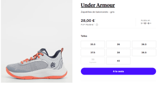Zapatillas para Mujer de Basket Under Armour por 28€