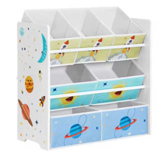 Estantería de habitación Infantil con 7 Cajas de Almacenamiento de Tela no Tejida Songmics por 35,99€ (23,99€ cuenta nueva)