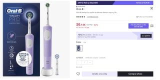 Cepillo Eléctrico Oral-B Vitality Pro por 14.09€