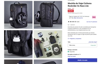 Mochila de Viaje Ciclismo Rockrider Xc Race Lite