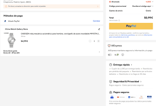 Reloj AUTOMÁTICO CADISEN por solo 50,99€