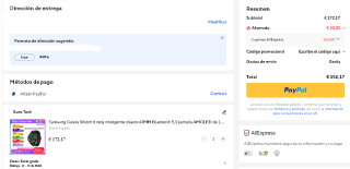 Samsung Galaxy Watch 6 reloj inteligente 43MM Bluetooth por 152,17€