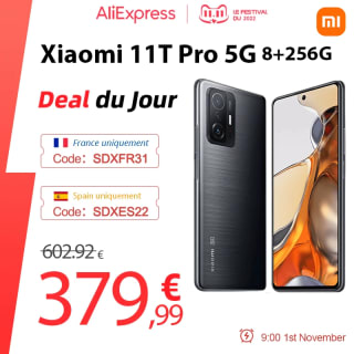 Teléfono Xiaomi inteligente Mi 11T Pro 256G 108MP 120Hz AMOLED 6,67" por 379,99€