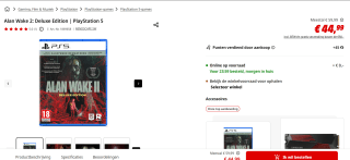 Alan Wake 2: Deluxe Edition voor €44,99 bij de MediaMarkt