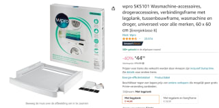 Wpro SKS101 legplank voor tussen wasmachine en wasdroger voor €44 bij Amazon DE