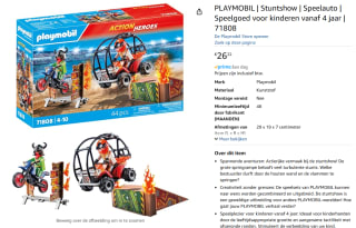 Playmobil Stuntshow (71808) voor €26,22 via Amazon