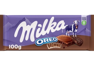 Milka Oreo Brownie 100gr por 0,77€.