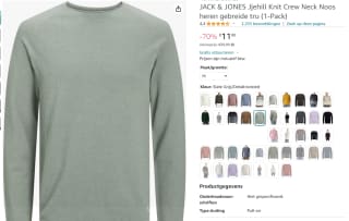 Jack & Jones Hill trui voor €11,90 bij Amazon