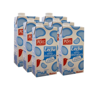 Pack 6 litros leche Alcampo por solo 3,60€