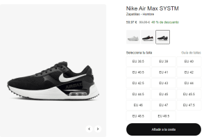 Zapatillas Nike Air Max desde 35,97€