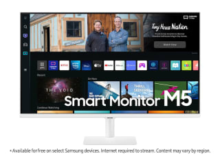 Earn a 32" M50B white smart monitor with speakers and remote at Samsung for only £119