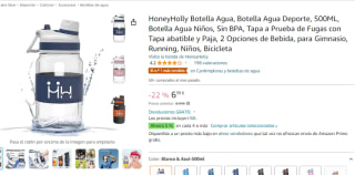 HoneyHolly Botella de agua 500ml por 6.99€