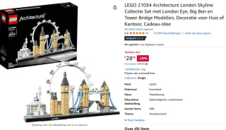 LEGO Architecture - Londen Constructiespeelgoed voor €28,99 bij Amazon