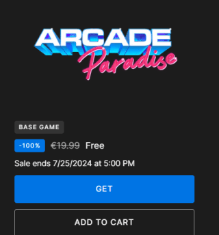 Arcade Paradise gratis bij Epic Games