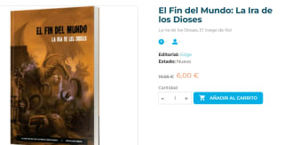 Juego de mesa La Ira de los Dioses, El Juego de Rol por 6€