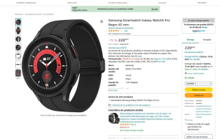Reloj Samsung Galaxy Watch 5 pro a solo 220,45€