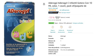 Aderogyl C Infantil 10ml a $56 en Amazon
